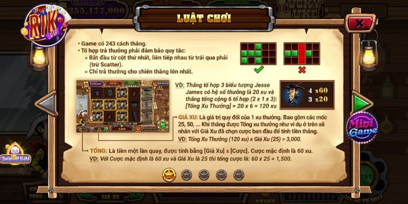 Luật chơi Lucky Luke cho người mới