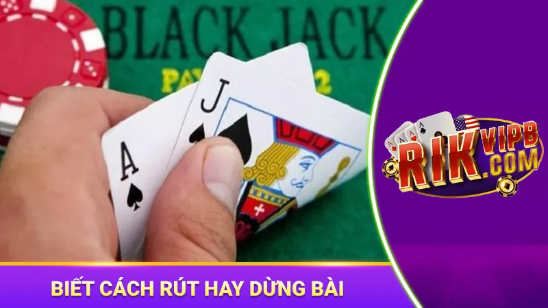 Áp dụng chiến thuật rút - dừng bài cơ bản khi chơi