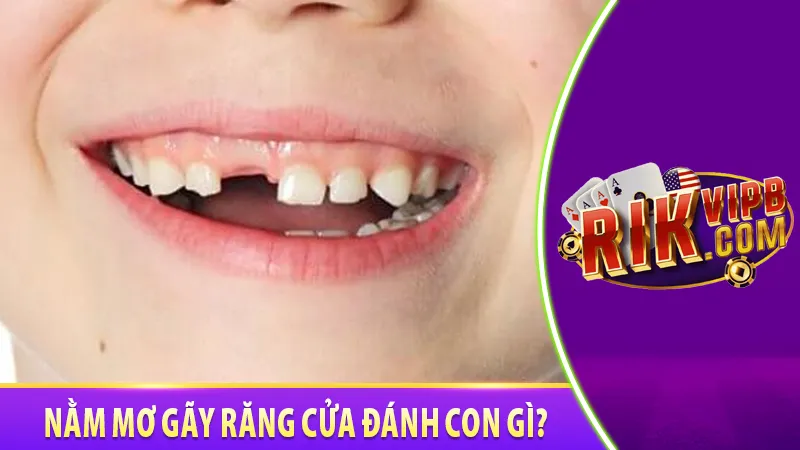 Nằm mơ gãy răng cửa đánh con gì